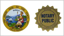 California notary public state license certificate