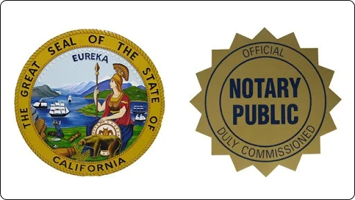 California notary public state license certificate