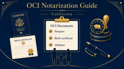 OCI documents and notarization guide for Indian-origin families in California