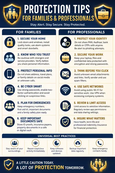 Protection tips for families and professionals against online scams