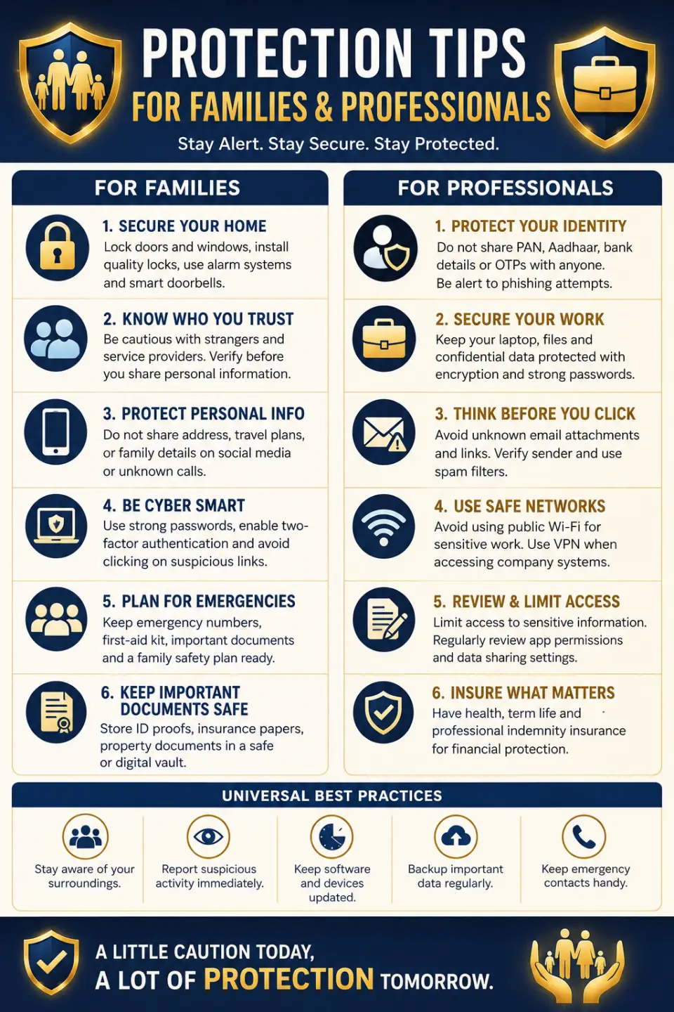 Protection tips for families and professionals against online scams