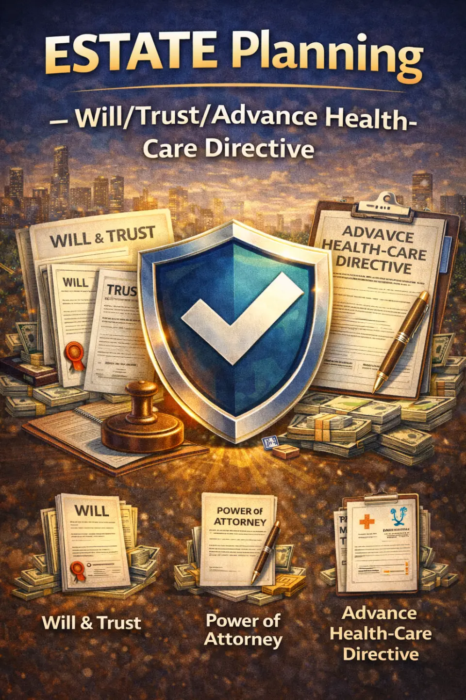 Complete estate planning guide for wills trusts and health-care directives