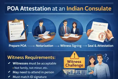 Indian consulate power of attorney attestation process guide